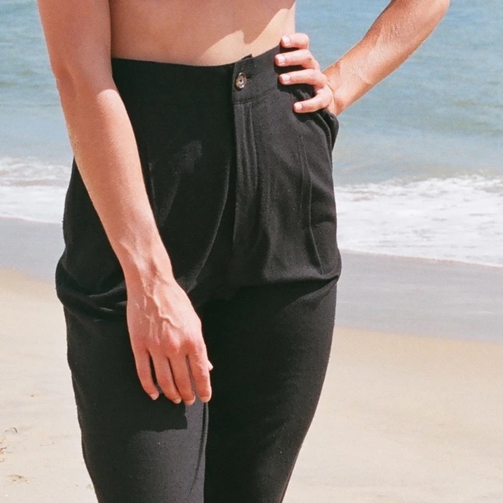 Na Nin Black Silk Oliver Pant